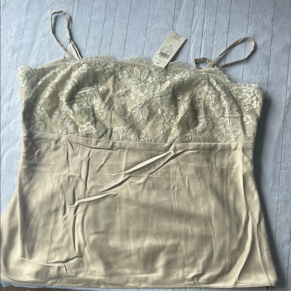 Elegant Lace and Satin Camisole